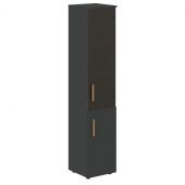 Шкаф колонка комбинированая (R) с топом FHC 40.2(R) Черный графит/Черный графит 404х429х1983 FORTA