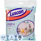 Салфетки хозяйственные Luscan из микрофибры универс 300г/м2 30х30см 3шт/уп Салфетки хозяйственные Luscan из микрофибры универс 300г/м2 30х30см 3шт/уп