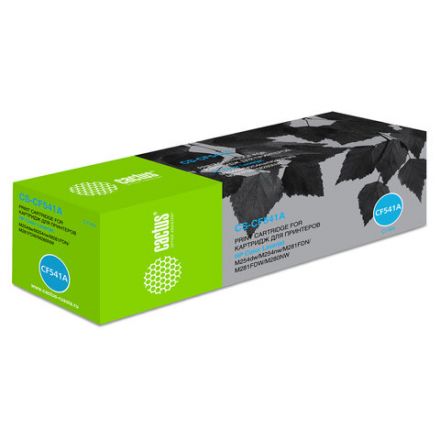 Картридж лазерный CACTUS (CS-CF541A) для HP LaserJet Pro M254/M280/M281, голубой, ресурс 1400 стр. Картридж лазерный CACTUS (CS-CF541A) для HP LaserJet Pro M254/M280/M281, голубой, ресурс 1400 стр.