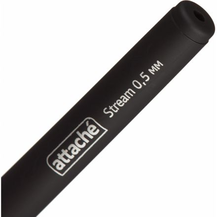 Ручка гелевая Attache Stream черная (толщина линии 0.5 мм) Ручка гелевая Attache Stream черная (толщина линии 0.5 мм)