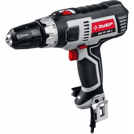 Дрель-шуруповерт сетевая ЗУБР ДШ-М1-400-2, 400 Вт, 0-450/0-1800 об/мин Дрель-шуруповерт сетевая ЗУБР ДШ-М1-400-2, 400 Вт, 0-450/0-1800 об/мин