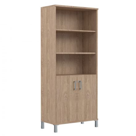 Шкаф высокий с замком в глухих малых дверях B 430.3(RZ) Дуб Девон 900х450х2054 BORN Шкаф высокий с замком в глухих малых дверях B 430.3(RZ) Дуб Девон 900х450х2054 BORN