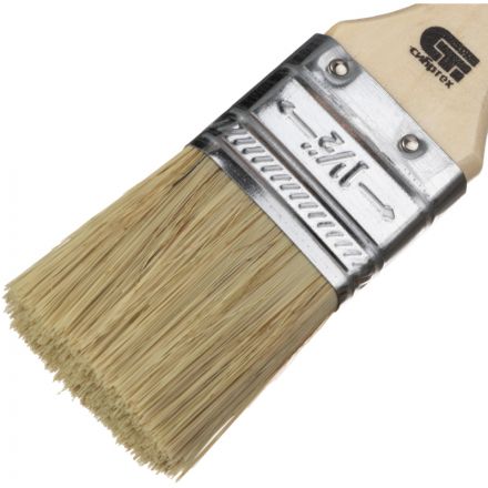 Кисть плоская 36 мм, натуральная щетина, деревянная ручка// Сибртех(82262)