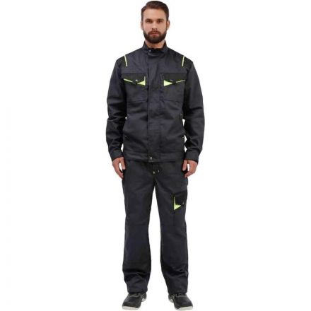 Брюки муж. л27-БР т.сер/чрн 44-46/182-188 арт.Валькирия