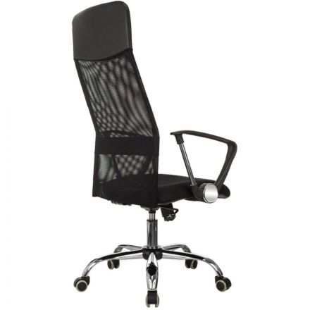 Кресло 0MX_VB_EChair-508 TTW сетка/ткань/кожзам  черный хром