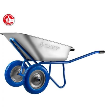 Тачка строительная двухколесная ЗУБР ПТ-300 110 л 240 кг