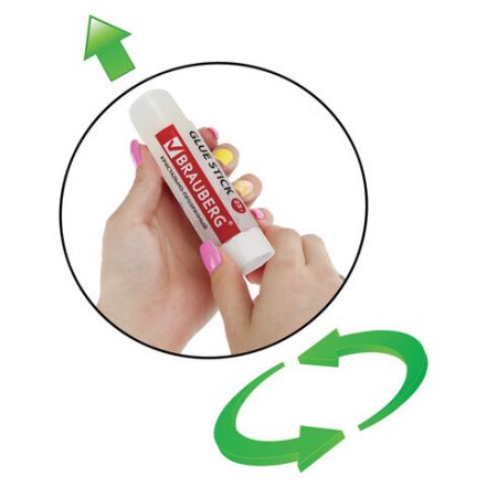 Клей-карандаш BRAUBERG "Crystal", 25 г, прозрачный, 227968, PVP Клей-карандаш BRAUBERG "Crystal", 25 г, прозрачный, 227968, PVP