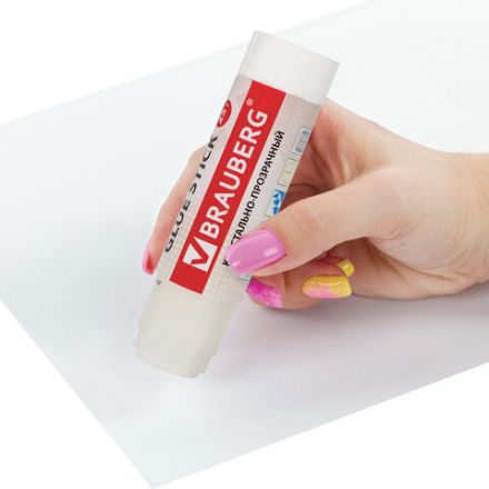 Клей-карандаш BRAUBERG "Crystal", 25 г, прозрачный, 227968, PVP Клей-карандаш BRAUBERG "Crystal", 25 г, прозрачный, 227968, PVP