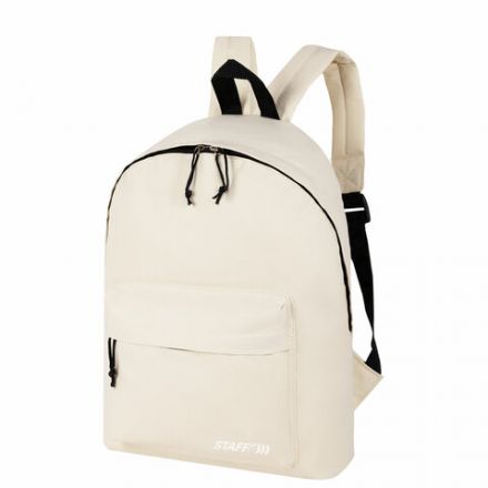 Рюкзак STAFF STREET универсальный, бежевый, 38x28x12 см, 272557 Рюкзак STAFF STREET универсальный, бежевый, 38x28x12 см, 272557