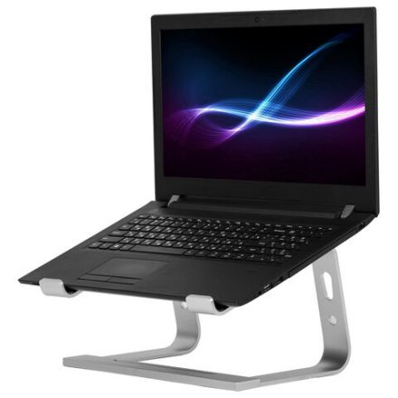 Подставка для ноутбука алюминиевая, нескользящая, 295х255 мм, BRAUBERG SOLID, 513618 Подставка для ноутбука алюминиевая, нескользящая, 295х255 мм, BRAUBERG SOLID, 513618