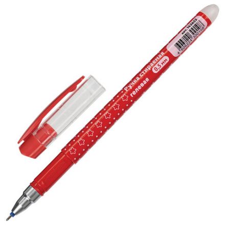 Ручка стираемая гелевая ЮНЛАНДИЯ "Звёзды", СИНЯЯ, корпус ассорти, игольчатый узел 0,5 мм, линия письма 0,35 мм, 143653 Ручка стираемая гелевая ЮНЛАНДИЯ "Звёзды", СИНЯЯ, корпус ассорти, игольчатый узел 0,5 мм, линия письма 0,35 мм, 143653