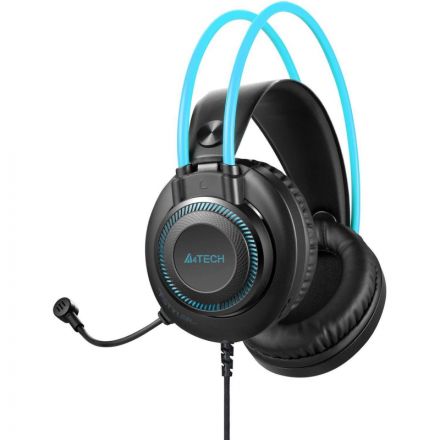 Гарнитура A4Tech Fstyler (FH200U BLUE) серый/синий 2м накладные USB Гарнитура A4Tech Fstyler (FH200U BLUE) серый/синий 2м накладные USB