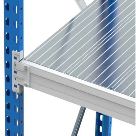 Стеллаж металлический SK6_MZ_SGR-V-1864-2,5 4 яруса 1800х600, Выс.2500