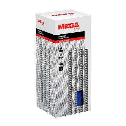 Пружины для переплета пластиковые Promega office 22 мм синие (50 штук в упаковке)