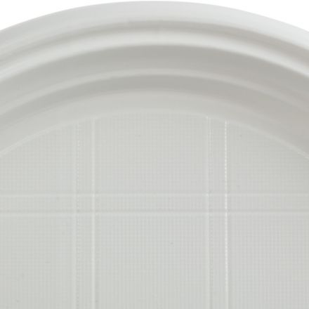 Тарелка одноразовая d-205мм, 2-х секционная белая, ПС 100шт/уп