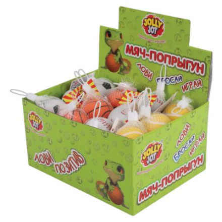 Мяч-попрыгун СПОРТ, 6 см, ТПР, ассорти, 4 вида, JOLLY JOT (ДЖОЛЛИ ДЖОТ), 666125 Мяч-попрыгун СПОРТ, 6 см, ТПР, ассорти, 4 вида, JOLLY JOT (ДЖОЛЛИ ДЖОТ), 666125