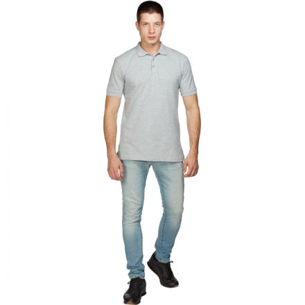 Рубашка Поло (190г.) кор.рукав серая (XXL)