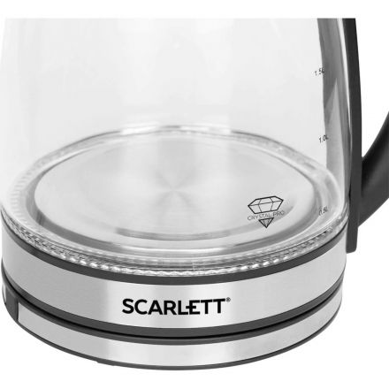 Чайник SCARLETT SC-EK27G54, электрический, 1800Вт, 1.7л, стекло, сталь