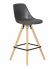 Стул полубарный DOBRIN RONNI, ножки светлый бук, тёмно-серый (GR-04) Стул полубарный DOBRIN RONNI, ножки светлый бук, тёмно-серый (GR-04)