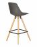Стул полубарный DOBRIN RONNI, ножки светлый бук, тёмно-серый (GR-04) Стул полубарный DOBRIN RONNI, ножки светлый бук, тёмно-серый (GR-04)
