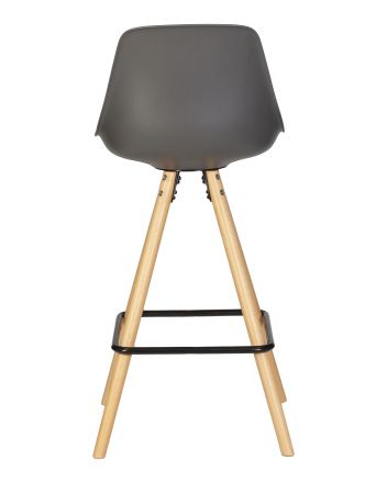 Стул полубарный DOBRIN RONNI, ножки светлый бук, тёмно-серый (GR-04) Стул полубарный DOBRIN RONNI, ножки светлый бук, тёмно-серый (GR-04)