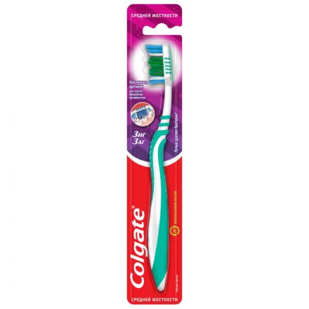 Зубная щетка COLGATE ЗигЗаг средней жесткости Зубная щетка COLGATE ЗигЗаг средней жесткости