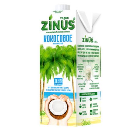 Кокосовое молоко ZINUS, 1 л Кокосовое молоко ZINUS, 1 л