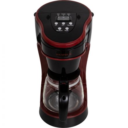 Кофеварка Supra CMS-0655 капельная, черный с красным Кофеварка Supra CMS-0655 капельная, черный с красным