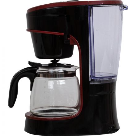 Кофеварка Supra CMS-0655 капельная, черный с красным Кофеварка Supra CMS-0655 капельная, черный с красным
