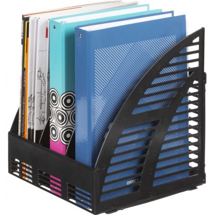 Вертикальный накопитель Attache пластиковый черный ширина 240 мм 3 отделения Вертикальный накопитель Attache пластиковый черный ширина 240 мм 3 отделения