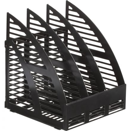 Вертикальный накопитель Attache пластиковый черный ширина 240 мм 3 отделения Вертикальный накопитель Attache пластиковый черный ширина 240 мм 3 отделения