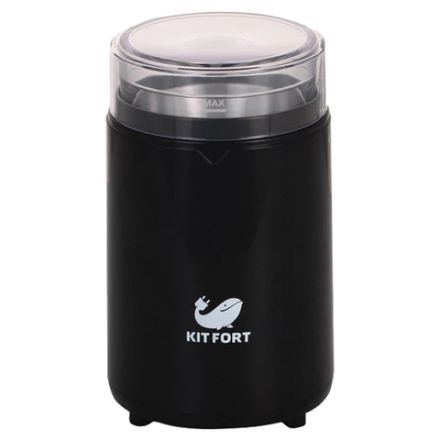 Кофемолка KITFORT КТ-1314, мощность 150 Вт, вместимость 60 г, пластик, черный