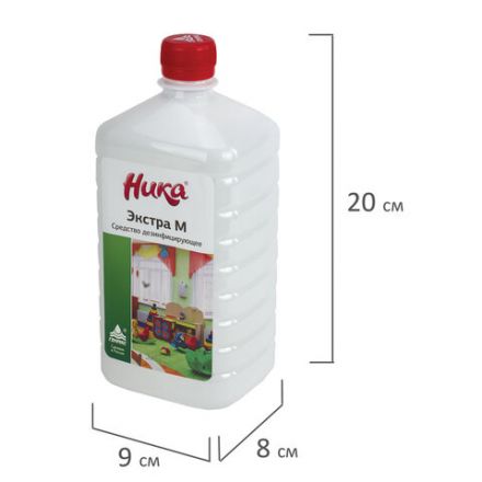 Средство дезинфицирующее 1 л, НИКА "ЭКСТРА М" Средство дезинфицирующее 1 л, НИКА "ЭКСТРА М"