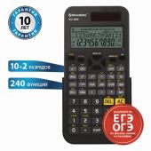 Калькулятор инженерный BRAUBERG SC-850 (163х82 мм), 240 функций, 10+2 разрядов, двойное питание, ЧЕРНЫЙ, 250525 Калькулятор инженерный BRAUBERG SC-850 (163х82 мм), 240 функций, 10+2 разрядов, двойное питание, ЧЕРНЫЙ, 250525