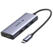 Разветвитель USB UGREEN 4 в 1 , 3 х USB 3.0, HDMI 4Кх120Гц (50629)
