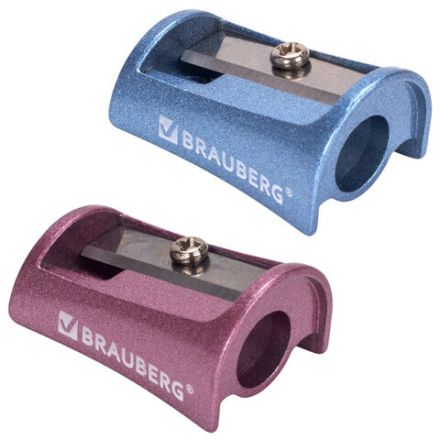 Точилка BRAUBERG "Arc", цинковая, корпус ассорти, 228455 Точилка BRAUBERG "Arc", цинковая, корпус ассорти, 228455