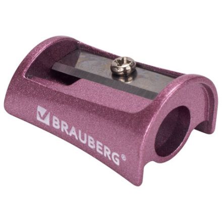 Точилка BRAUBERG "Arc", цинковая, корпус ассорти, 228455 Точилка BRAUBERG "Arc", цинковая, корпус ассорти, 228455