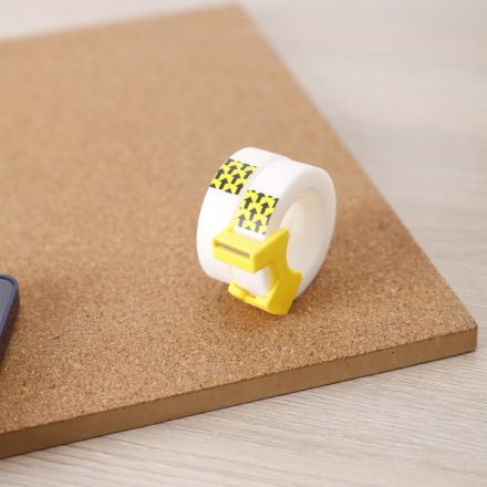 Клейкая лента канцелярская пластиковая,одност,прозр,12 мм x 18,3 м,2 шт Клейкая лента канцелярская пластиковая,одност,прозр,12 мм x 18,3 м,2 шт