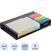 Набор Attache Selection в диспенсере (стикеры 76x76 мм и 76x25 мм, пластиковые закладки 12x45 мм 5 цветов по 20 листов) Набор Attache Selection в диспенсере (стикеры 76x76 мм и 76x25 мм, пластиковые закладки 12x45 мм 5 цветов по 20 листов)