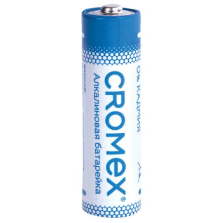 Батарейки алкалиновые "пальчиковые" КОМПЛЕКТ 40 шт., CROMEX (КРОМЕКС) Alkaline, АА (LR6,15А), в коробке, 455594