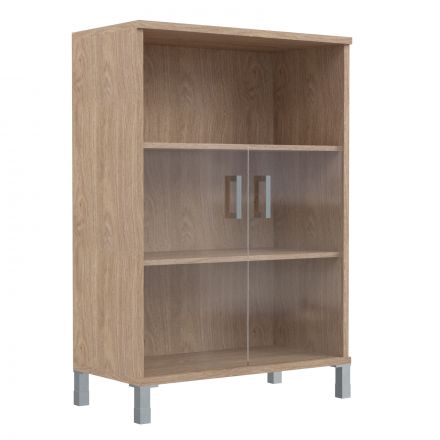 Шкаф средний с малыми стеклянными дверьми B 420.5 Дуб Девон 900х450х1286 BORN Шкаф средний с малыми стеклянными дверьми B 420.5 Дуб Девон 900х450х1286 BORN