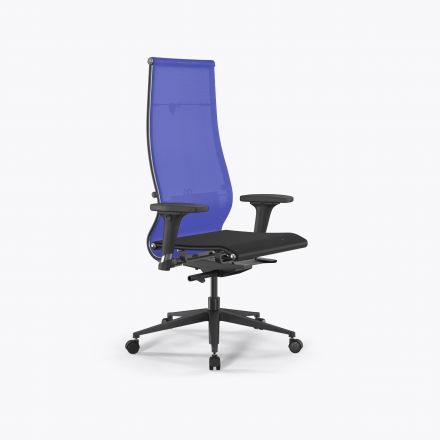 Кресло SynchroSit 10 B1-107D - T /Km00/Nb00/D02P(M23.B11.G19.W02) Васильковый-Черный