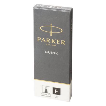 Стержень для ручки-роллера PARKER "Quink RB", металлический 116 мм, линия письма 0,5 мм, черный, 1950277 Стержень для ручки-роллера PARKER "Quink RB", металлический 116 мм, линия письма 0,5 мм, черный, 1950277