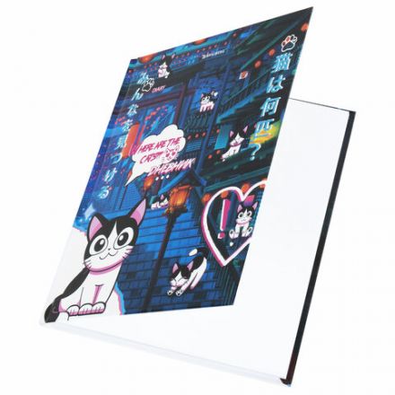 Дневник 1-11 класс 40 л., твердый, BRAUBERG, глянцевая ламинация, "Где котик?", 106858