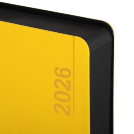 Ежедневник датированный 2026 А5 138x213 мм, BRAUBERG "Metropolis Mix", под кожу, гибкий, желтый, 117441 Ежедневник датированный 2026 А5 138x213 мм, BRAUBERG "Metropolis Mix", под кожу, гибкий, желтый, 117441