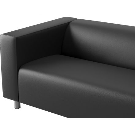 Диван SAL_0MX_НОРД Искусственная кожа Bomstad черный