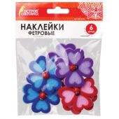 Наклейки из фетра "Клевер", 6 шт., ассорти, ОСТРОВ СОКРОВИЩ, 661474 Наклейки из фетра "Клевер", 6 шт., ассорти, ОСТРОВ СОКРОВИЩ, 661474