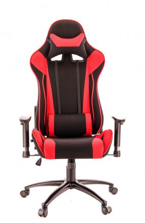 Кресло Everprof Lotus S4 Ткань Черный/Красный