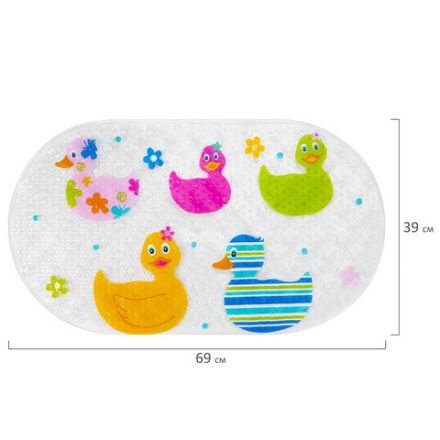 Коврик противоскользящий для ванной детский, УТЯТА, 69х39 см, 1 шт., BRAUBERG KIDS, 665184 Коврик противоскользящий для ванной детский, УТЯТА, 69х39 см, 1 шт., BRAUBERG KIDS, 665184