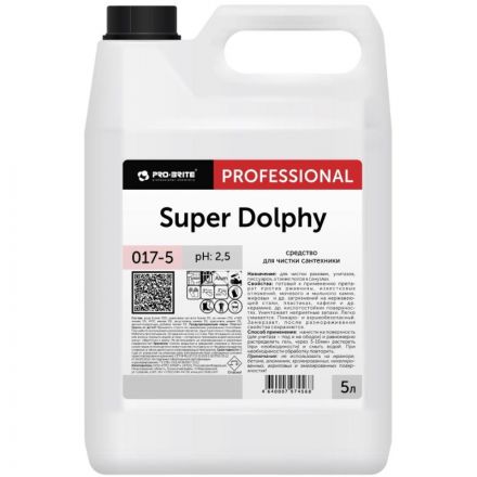Средство для чистки сантехники Pro-Brite Super Dolphy 5 л (концентрат)